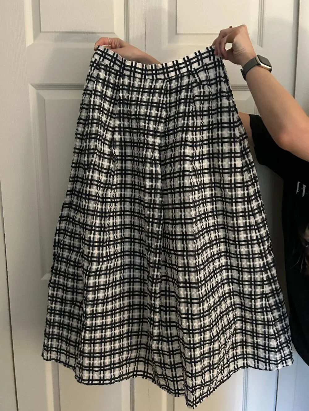 Maeve Plaid Circle Midi Skirt - Picture 2 of 3